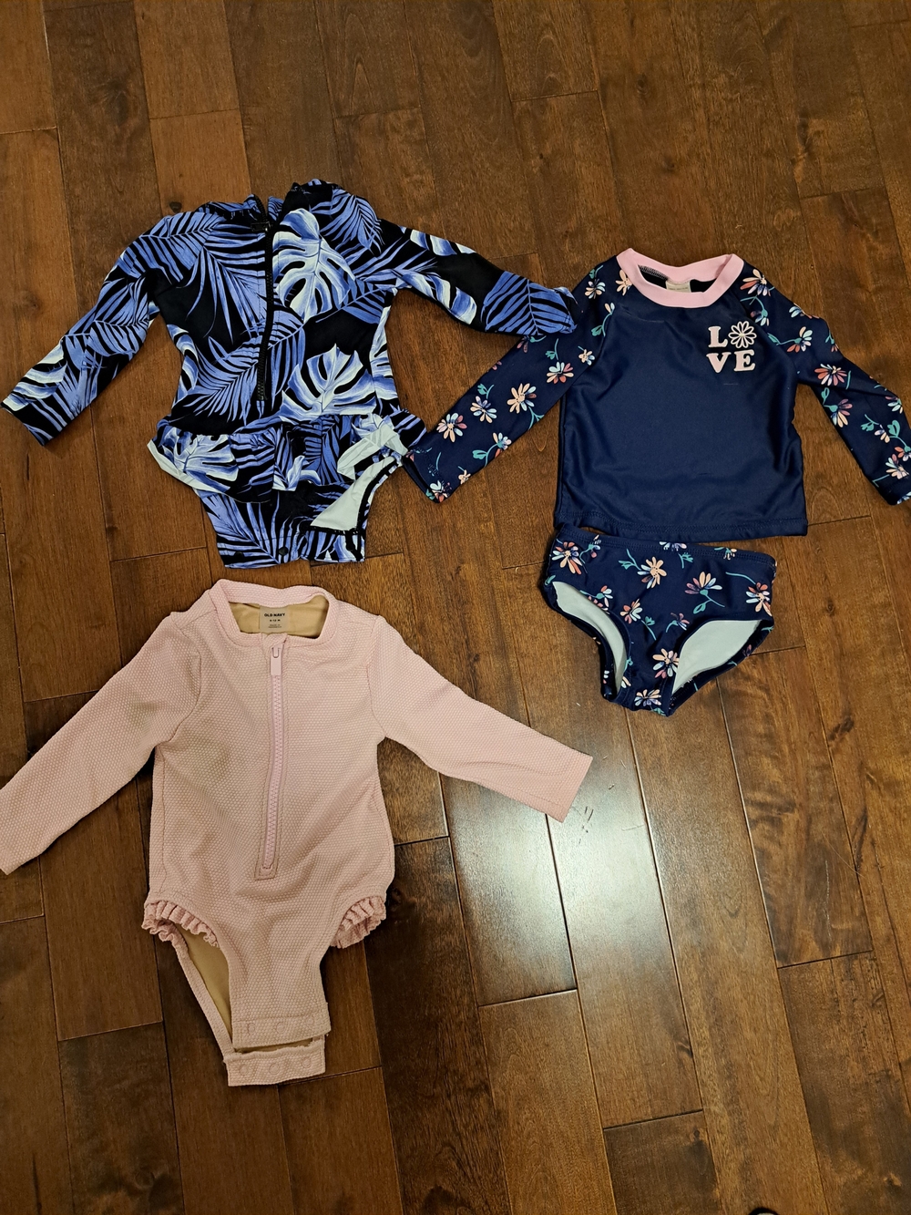 Long-Sleeve Kids Swim Suit